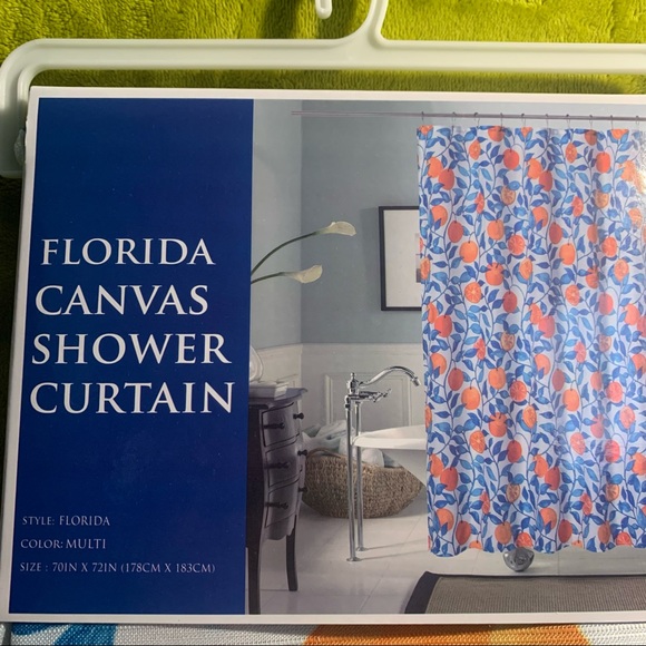 Fruit 🍊 all over printed shower curtain - Picture 7 of 8